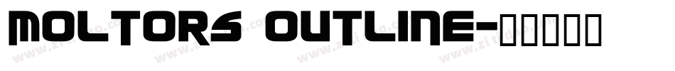 Moltors Outline字体转换
